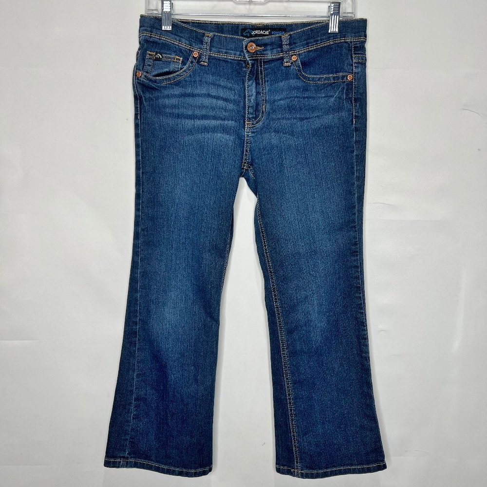 Jordache Girl’s Jeans sz 14.5 plus Boot Cut Medium Wash Adjustable Waist Stretch